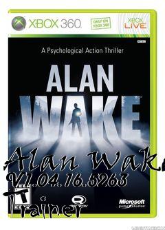 Box art for Alan
Wake V1.04.16.5263 Trainer