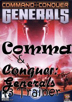 Box art for Command
      & Conquer: Generals +3 Trainer