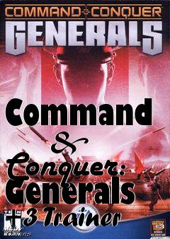 Box art for Command
      & Conquer: Generals +3 Trainer