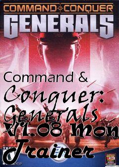 Box art for Command
& Conquer: Generals V1.08 Money Trainer