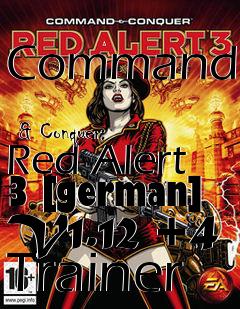 Box art for Command
            & Conquer: Red Alert 3 [german] V1.12 +4 Trainer
