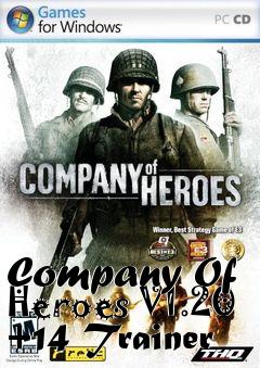 Box art for Company
Of Heroes V1.20 +14 Trainer