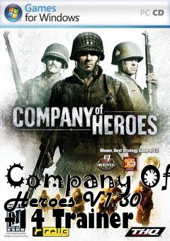 Box art for Company
Of Heroes V1.30 +14 Trainer