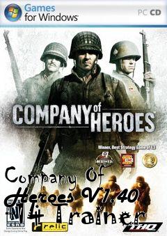 Box art for Company
Of Heroes V1.40 +14 Trainer