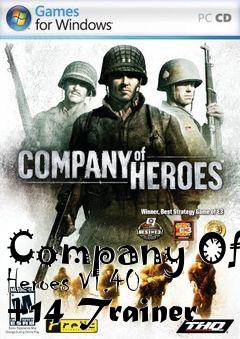 Box art for Company
Of Heroes V1.40 +14 Trainer