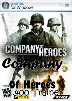 Box art for Company
            Of Heroes V2.400 Trainer