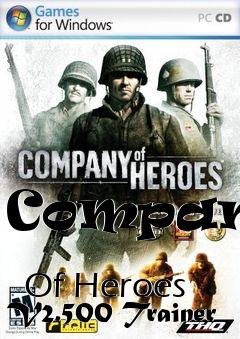 Box art for Company
            Of Heroes V2.500 Trainer