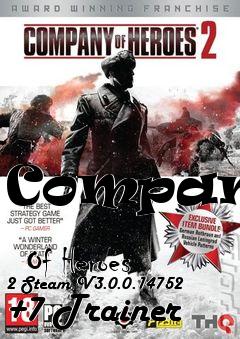 Box art for Company
            Of Heroes 2 Steam V3.0.0.14752 +7 Trainer