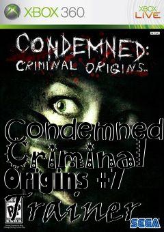 Box art for Condemned:
Criminal Origins +7 Trainer