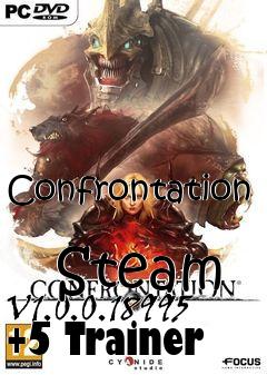 Box art for Confrontation
            Steam V1.0.0.18995 +5 Trainer
