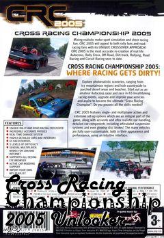 Box art for Cross
Racing Championship 2005 Unlocker