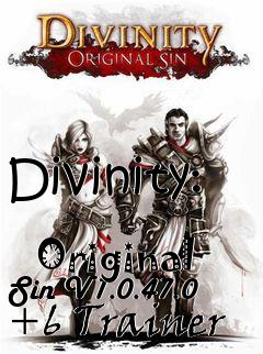 Box art for Divinity:
            Original Sin V1.0.47.0 +6 Trainer
