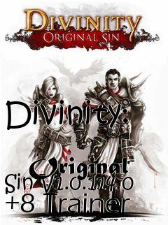 Box art for Divinity:
            Original Sin V1.0.114.0 +8 Trainer