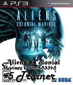 Box art for Aliens:
Colonial Marines V1.0.55.53346 +5 Trainer