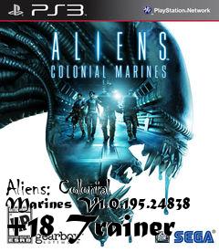 Box art for Aliens:
Colonial Marines V1.0.195.24838 +18 Trainer