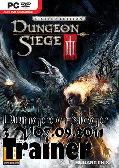 Box art for Dungeon
Siege 3 V07.09.2011 Trainer