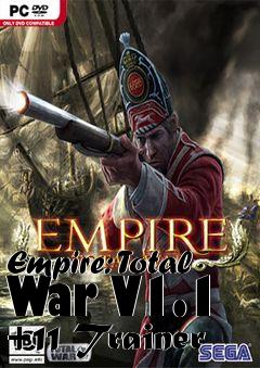 Box art for Empire:
Total War V1.1 +11 Trainer