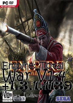 Box art for Empire:
Total War V1.4 +1.3.1.1139 Money Trainer
