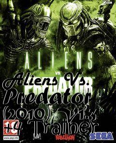 Box art for Aliens
Vs. Predator (2010) V1.3 +4 Trainer