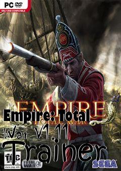 Box art for Empire:
Total War V1.11 Trainer