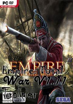 Box art for Empire:
Total War V1.11 Trainer