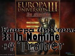 Box art for Europa
Universalis 3: In Nomine +4 Trainer