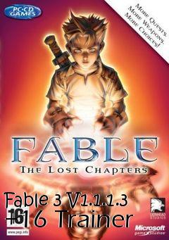 Box art for Fable
3 V1.1.1.3 +16 Trainer