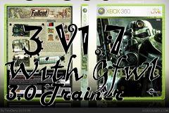 Box art for Fallout
            3 V1.7 With Gfwl 3.0 Trainer