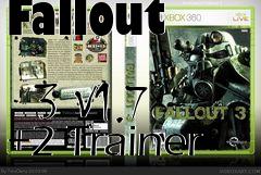 Box art for Fallout
            3 V1.7 +2 Trainer