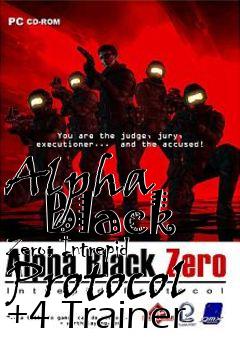 Box art for Alpha
      Black Zero: Intrepid Protocol +4 Trainer