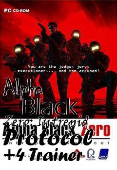 Box art for Alpha
      Black Zero: Intrepid Protocol +4 Trainer