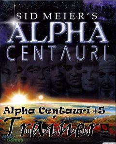 Box art for Alpha Centauri +5 Trainer