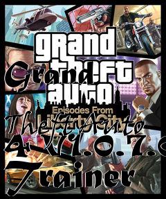 Box art for Grand
            Theft Auto 4 V1.0.7.0 Trainer