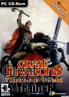 Box art for Great
      Invasions +5 Trainer