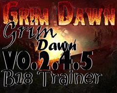 Box art for Grim
            Dawn V0.2.4.5 B18 Trainer