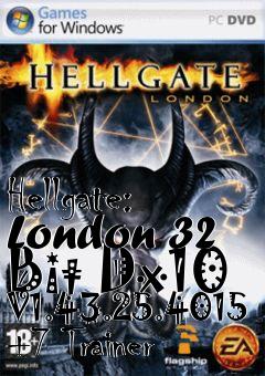 Box art for Hellgate:
London 32 Bit Dx10 V1.43.25.4015 +7 Trainer