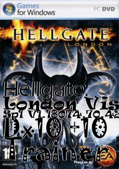 Box art for Hellgate:
London Vista Sp1 V1.18074.70.4256 Dx10 +10 Trainer