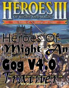 Box art for Heroes
Of Might And Magic 3 Complete Gog V4.0 Trainer