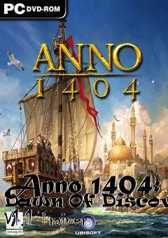 Box art for Anno
1404: Dawn Of Discovery V1.1 Trainer