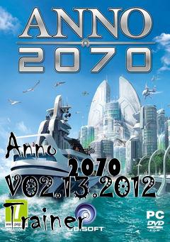 Box art for Anno
            2070 V02.13.2012 Trainer