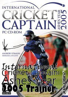 Box art for International
Cricket Captain: Ashes Year 2005 Trainer