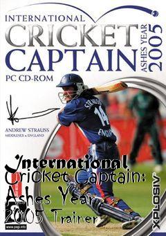 Box art for International
Cricket Captain: Ashes Year 2005 Trainer