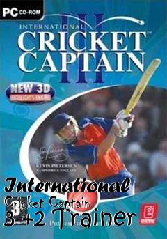 Box art for International
Cricket Captain 3 +2 Trainer