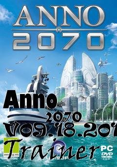 Box art for Anno
            2070 V09.18.2012 Trainer