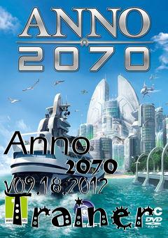 Box art for Anno
            2070 V09.18.2012 Trainer