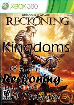 Box art for Kingdoms
            Of Amalur: Reckoning Steam V1.0.0.1 +10 Trainer