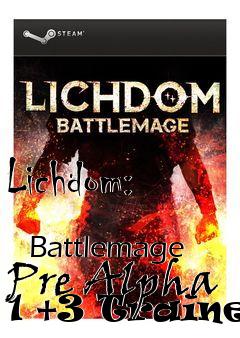 Box art for Lichdom:
            Battlemage Pre Alpha 1 +3 Trainer