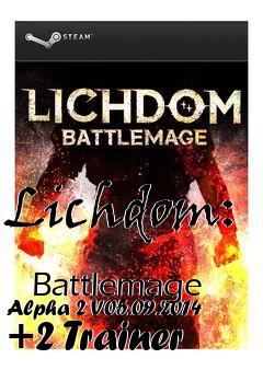 Box art for Lichdom:
            Battlemage Alpha 2 V05.09.2014 +2 Trainer