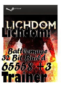 Box art for Lichdom:
            Battlemage 32 Bit Build 65558 +3 Trainer