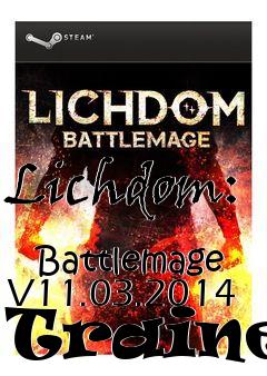 Box art for Lichdom:
            Battlemage V11.03.2014 Trainer